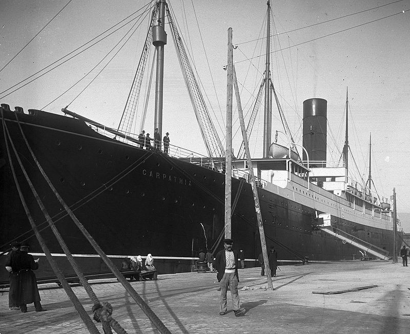 Carpathia is struck by a German submarine and sinks.
