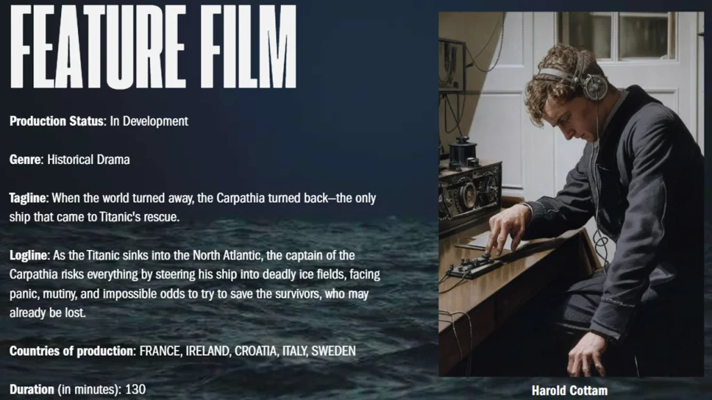 Feature film production presentation