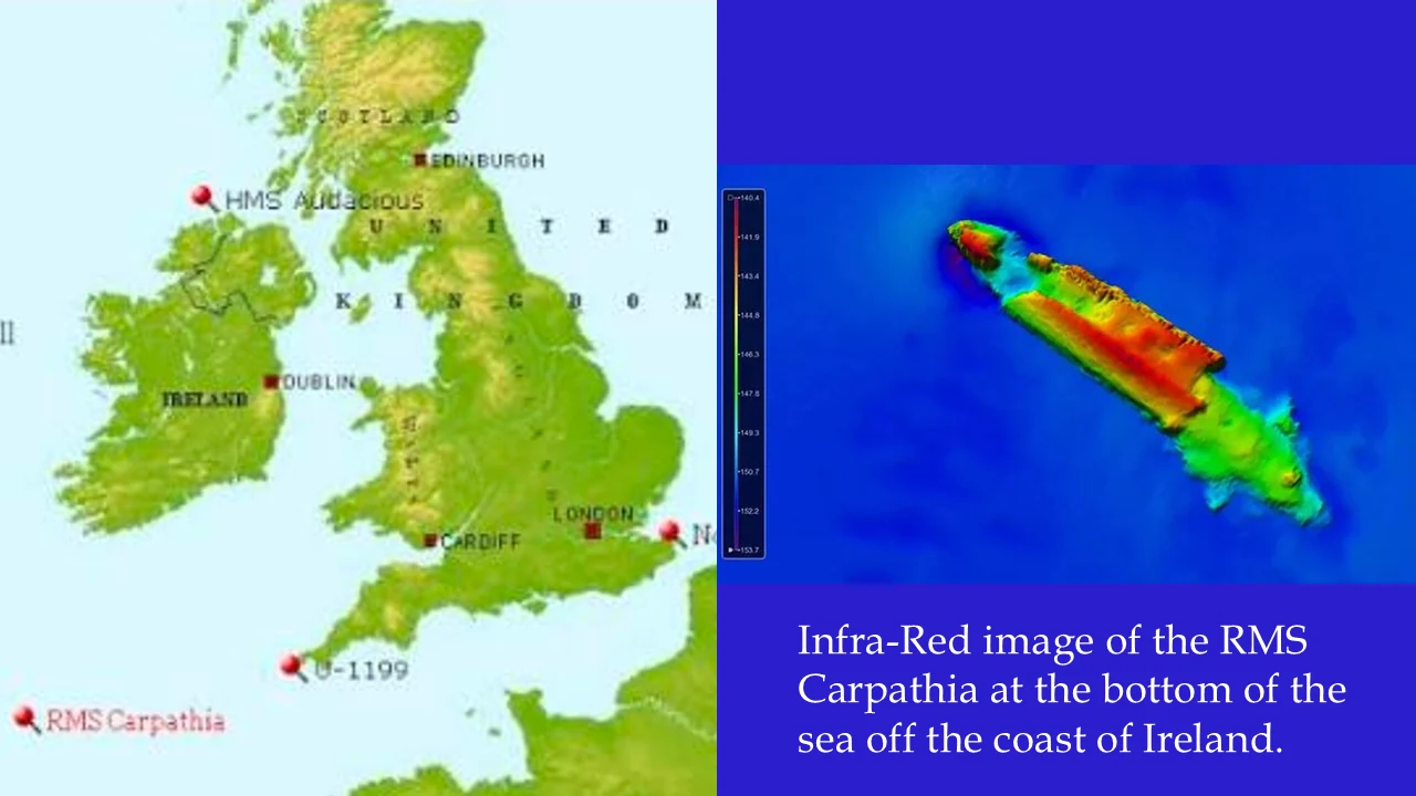 Carpathia wreck imagery from the expedition project